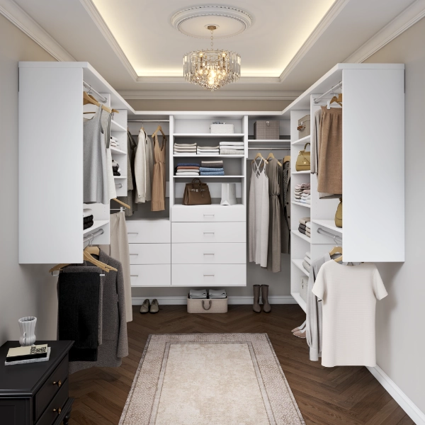 U-shape closet configuration